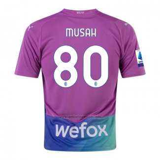 Camiseta AC Milan Jugador Musah Tercera 2023-2024