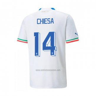 Camiseta Italia Jugador Chiesa Segunda 2022