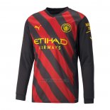 Camiseta Manchester City Segunda Manga Larga 2022-2023