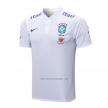 Camiseta Polo del Brasil 2022-2023 Blanco