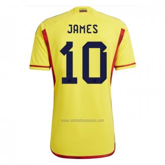 Camiseta Colombia Jugador James Primera 2022