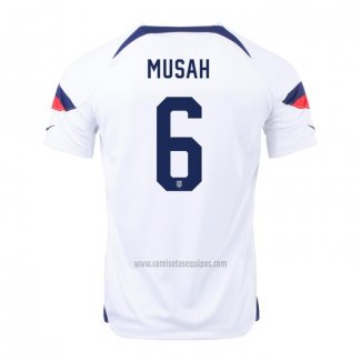 Camiseta Estados Unidos Jugador Musah Primera 2022