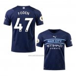 Camiseta Manchester City Jugador Foden Tercera 2021-2022