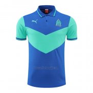 Camiseta Polo del Olympique Marsella 2022-2023 Azul y Verde