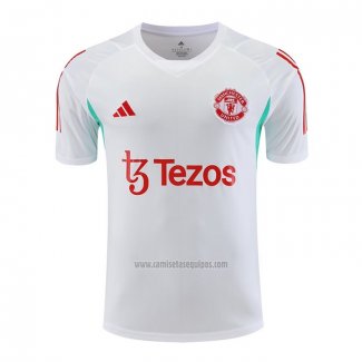 Camiseta de Entrenamiento Manchester United 2023-2024 Blanco