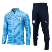 Chandal de Chaqueta del Manchester City 2022-2023 Azul Claro