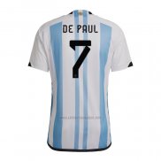 Camiseta Argentina Jugador De Paul Primera 2022