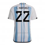 Camiseta Argentina Jugador L.Martinez Primera 2022