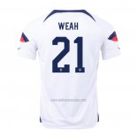 Camiseta Estados Unidos Jugador Weah Primera 2022
