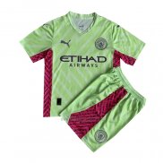 Camiseta Manchester City Portero Nino 2023-2024 Verde