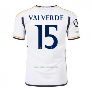Camiseta Real Madrid Jugador Valverde Primera 2023-2024