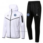 Chandal con Capucha del Paris Saint-Germain 2022-2023 Blanco