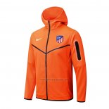 Chaqueta con Capucha del Atletico Madrid 2022-2023 Naranja