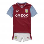 Camiseta Aston Villa Primera Nino 2022-2023