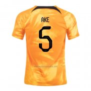 Camiseta Paises Bajos Jugador Ake Primera 2022