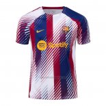 Camiseta Pre Partido del Barcelona 2023 Azul y Rojo