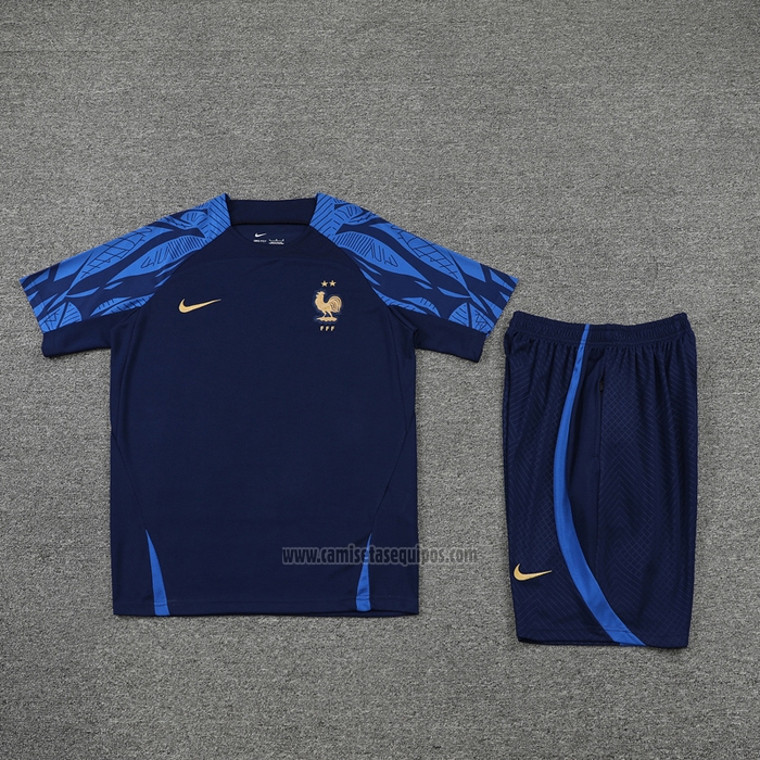 Chandal del Francia Manga Corta 2022-2023 Azul - Pantalon Corto