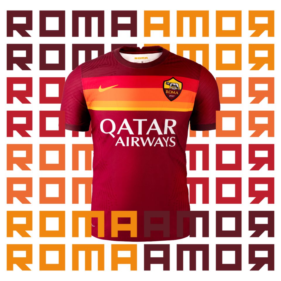 AS Roma 2020-21 Home Kit